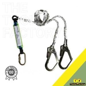 Polyamide Double Lanyard with Scaffold Hook and Absorber
