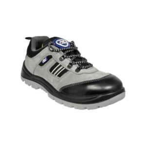 Allen Cooper AC 1156 Low Ankle Steel Toe PU Sole Black & Grey Safety Shoes (Size: 8)