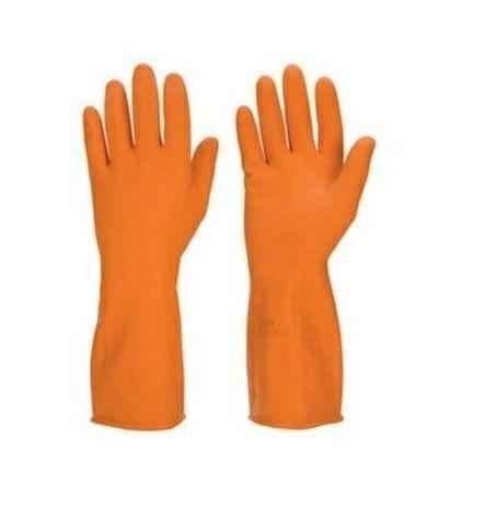 Chemisafe Orange Rubber Hand Gloves (Pack of 10) 1 Chemisafe Orange Rubber Hand Gloves (Pack of 10)