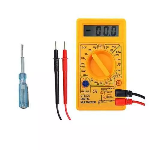 Hillgrove AC-DC Voltage Ohm Electronic Digital Mini Multimeter & Analog Line Tester Combo, HGCM464M1 1 Hillgrove AC-DC Voltage Ohm Electronic Digital Mini Multimeter & Analog Line Tester Combo, HGCM464M1