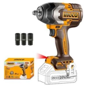 Ingco 0-2400rpm 1/2 inch 1000Nm Cordless Impact Wrench with Brushless Motor & Integrated LED Work Light, CIWLI20851