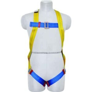 Karam Full Body Safety Harness with Restraint Twisted Rope Double Lanyard, KI01(PN206D)