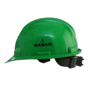 Karam Green Plastic Cradle Ratchet Type Safety Helmet, PN-521 (Pack of 5)