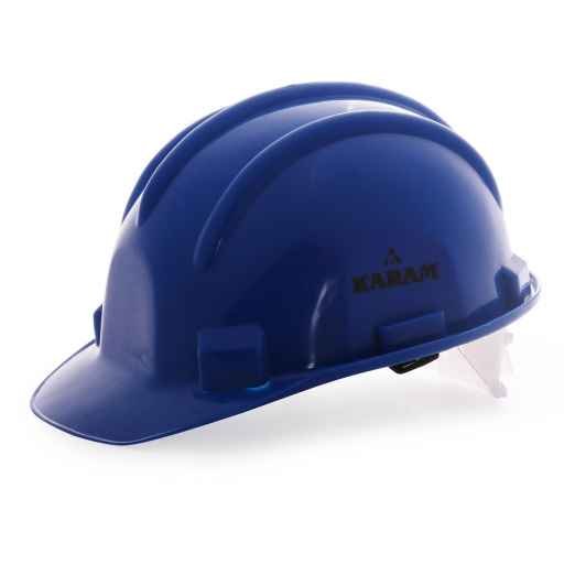 Karam Plastic Blue Cradle Nape Type Safety Helmet, PN 501 1 Karam Plastic Blue Cradle Nape Type Safety Helmet, PN 501