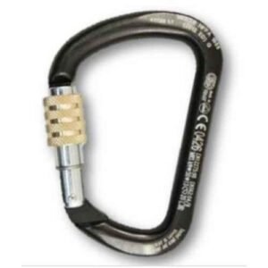 Kong 411120ZL1KK XL Steel Screw Black Lock Carabiner