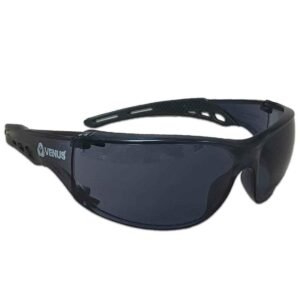 Venus E-306 GHC-AF Dark Lens Polycarbonate Frameless Safety Goggles with Anti Fog, UV Protection & Anti Scratch, 120113001